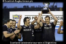 Scotland celebrates win vs Argentina
